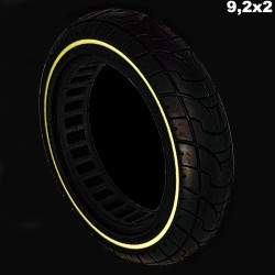 Solid tire 9.2 x 2 inches (very light solid wheel)  - 4 Solid tire 9.2 x 2 inches (very light solid wheel)
Install 9-inch solid 