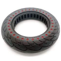 Drox 10 x 2,125 Pulged Solid Tire (Very Light Sound Wheel)  - 5 
Install 10 Pulged solid tires - don't click anymore.
If you pre