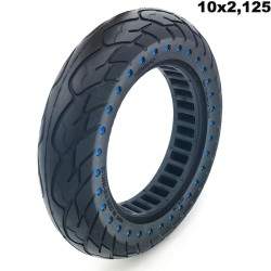 Drox 10 x 2,125 Pulged Solid Tire (Very Light Sound Wheel)  - 7 
Install 10 Pulged solid tires - don't click anymore.
If you pre