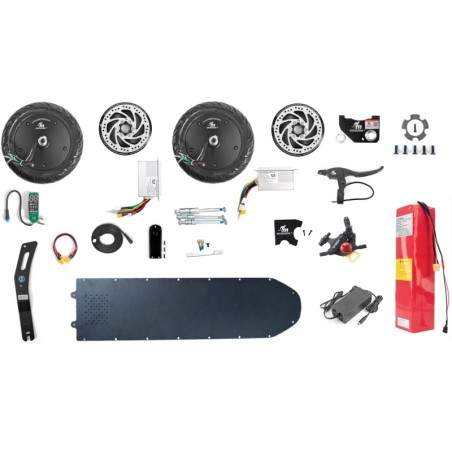 Monorim Dual52 Max Ultra (obsahuje dva 500W motory) Monorim - 1 
Obsahuje baterii 20 000 mAh s 60ah BMS
Nabíječka baterií 48V 3A