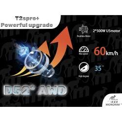 Monorim T2SPRO + 48v suure jõudlusega motoroller - 500w mootor - 14,4ah aku Monorim - 4 Monorim T2SPRO + suure jõudlusega elektr