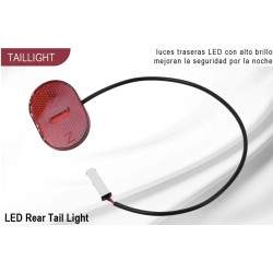 Bakljus till Xiaomi Scooter 4 (Mi4), Xiaomi 4 Pro eller liknande. Xiaomi - 5 Bakljus till Xiaomi Scooter 4 (Mi4), Xiaomi 4 Pro e