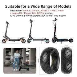 Pneu sólido para scooter elétrica Zero 8, Zero 9, Vsett 8, Vsett 9, Kugoo X1, Kirin G2 Pro 8.5x3 Kukirin - 2 Pneu sólido para sc