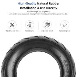 Pevná pneumatika pro elektrický skútr Zero 8, Zero 9, Vsett 8, Vsett 9, Kugoo X1, Kirin G2 Pro 8.5x3 Kukirin - 5 Pevná pneumatik