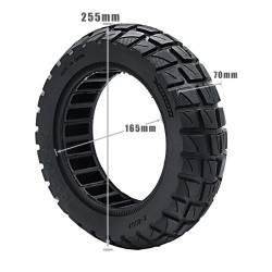 Solid tire, solid rubber 10x2.75-6.5 -- 70-65-6.5 -- 10x2.70-6.5  - 4 Solid tire, solid rubber 10x2.75-6.5 -- 70-65-6.5 -- 10x2.