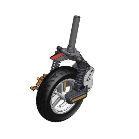 Suspensie fata Sharkset cu frana disc pentru Ninebot Max G30E ll / G30 LE / G30D / G30LP, Segway Max G2 / G65.  - 1 Suspensie fa