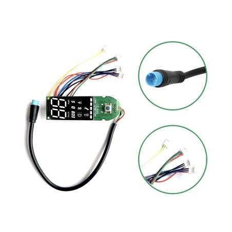 Panou de control - ecran pentru Ninebot Max G30 cu două cabluri independente pentru maneta de frână Segway - Ninebot - 3 Panou d