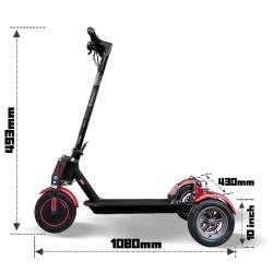 Monorim T0S Ultra x3 Silnik kołowy 350 W, akumulator 7800 mAh, prędkość 30 km/s Monorim - 3 Monorim T0S Ultra x3 Silnik kołowy 3