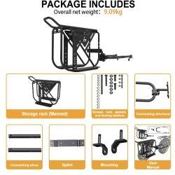 Monorim GL8 - remolque para portaequipaje, cesta para bicicleta o bicicletas eléctricas. Monorim - 10 Monorim GL8 - remolque par