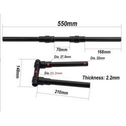 Guiador de alumínio dobrável de 90 graus  - 17 Guiador de alumínio dobrável de 90 graus
Guiador dobrável fácil em um ângulo de 9