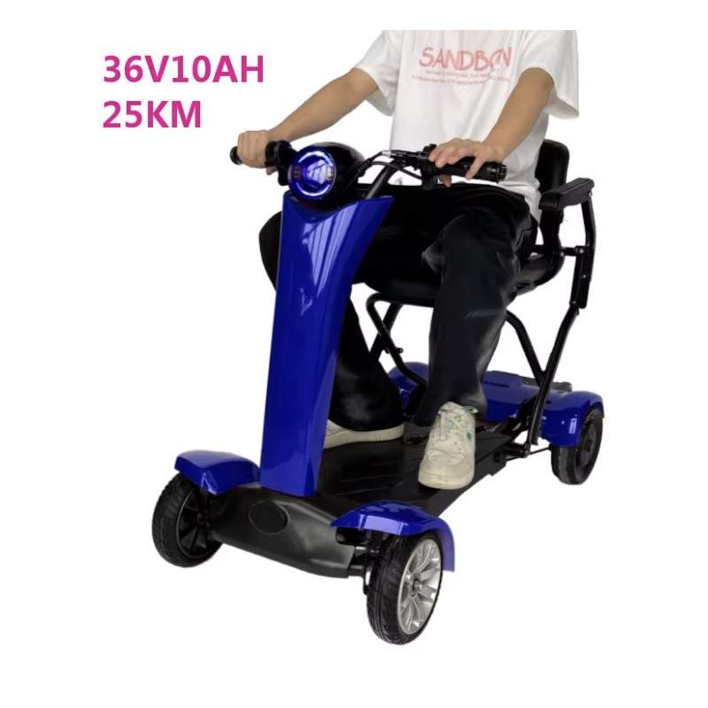 Sklopivi električni romobil na četiri kotača sa stolicom za starije osobe Segway - Ninebot - 4  