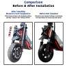 Framfjadring Monorim-ZT3 for elscooter Segway ZT3 Pro - uppgraderingskit Monorim - 7 
Kompatibilitet: framfjadring Monorim-ZT3 f