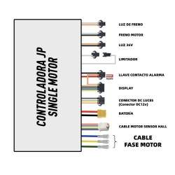 Kontrolsæt med display og trigger 60v 35A (JP) til el-scooter KROXNE - 2  