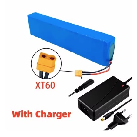 Akumulator 20000 mAh 48 V z ładowarką 54,6 V 2 A XT60-DC, Bullet-SM, wtyczka T-DC, XT60-SM, wtyczka XT60 KROXNE - 1  