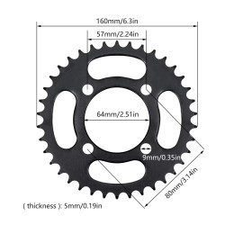 Elektrisk trehjulssykkelsett (børsteløs elektrisk motor, kontroller, gass) 48v 500w 750w KROXNE - 12  